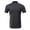 Black, variant on JTieacloth Night Shirt Men's Lapel Solid Color Business Casual Loose Short Sleeved T Shirt