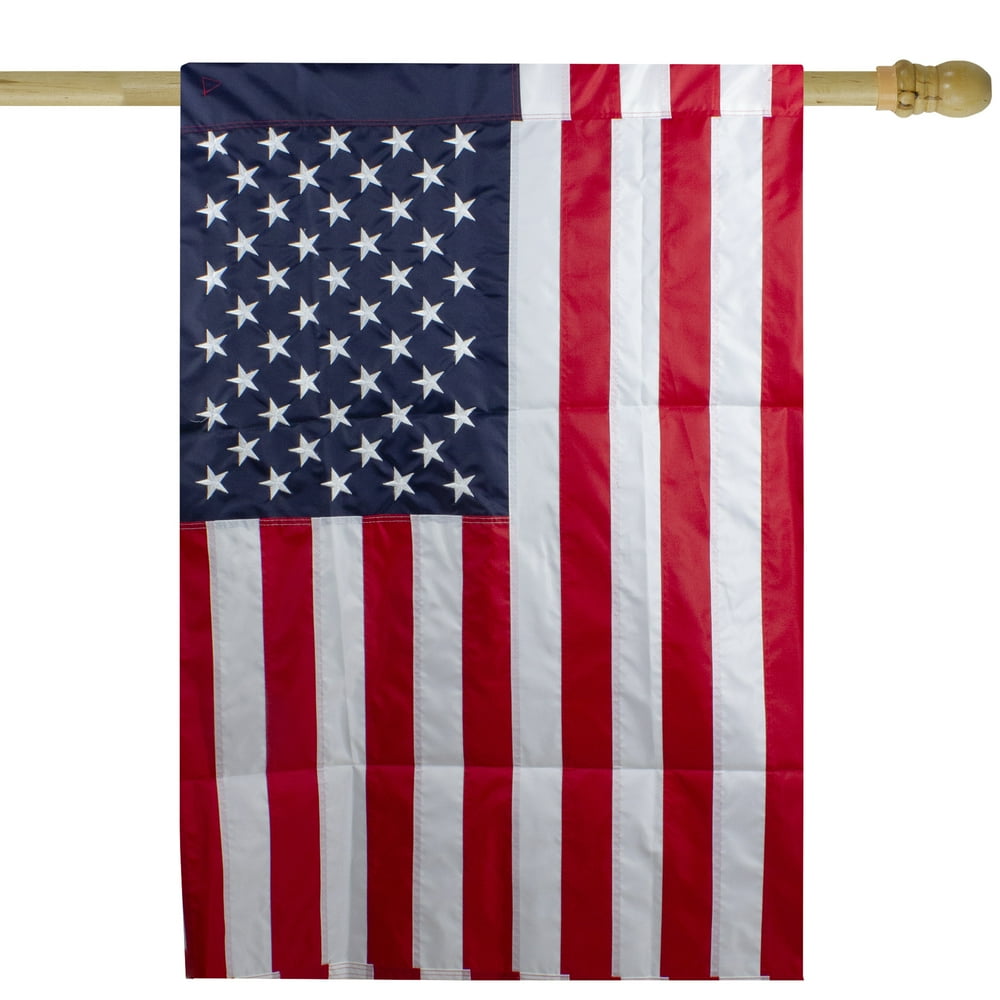 Embroidered American Outdoor House Flag 28" x 40"