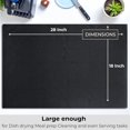 thumbnail image 3 of Highly Absorbent Cotton Dish Towels for Drying - Set of 6 Dark Gray Kitchen Towels - 18"X28" Lint Free Waffle Weave Cloth Linen Hand Bathroom Bulk Dishtowels, 3 of 3
