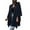 Black, variant on GigrtiJin Women Wool Cape Coat Long Sleeve Open Front Cardigan Jacket Casual Lapel Outerwear Plus Size Trench Jacket