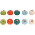 thumbnail image 4 of Artificial Pumpkins Crocheted Harvest Fall Thanksgiving Table Decors Small Pumpkin Harvest Miniature Pumpkins, 4 of 7