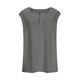 thumbnail image 5 of Camisas para mujer,Camisola de cuello en V para mujer, sin mangas, con botones, de imitación de tela, corte entallado, ideal para uso diario y en casa, sopatenor, 5 of 8