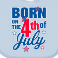 thumbnail image 4 of Inktastic Born on the 4th of July Boys or Girls Baby Bib, 4 of 4