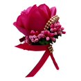 thumbnail image 4 of simhoa Stimulation Rose Flower Brooch Pin Wedding Corsage Pin Rose Red, 4 of 8