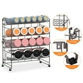 thumbnail image 3 of AULEDIO Adjustable Water Bottle Organizer Storage, 2-Tier Stackable Water Bottle Holder Rack, Brone (2 Pack), 3 of 7