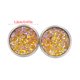 thumbnail image 5 of Qarigey Pendientes Gotas para los oídos de acero inoxidable Galvanoplastia fina Superficie lisa Ligero Pendientes Magnífico regalo para boda Ropa, zapatos y accesorios Miscelánea Amarillo Qarigey AP009493-10B, 5 of 6