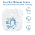 thumbnail image 4 of Baby Bibs Waterproof Cotton Soft Absorbent with Adjustable Snap for Baby Boys and Girls, 4 of 8