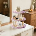 thumbnail image 3 of Wobogo Butterfly Garden 3 Tier Acrylic Cake Stand with Clear Round Hold for Wedding Holiday Birthday Baby Shower Tea Party, 3 of 8