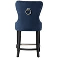 thumbnail image 6 of Avara 24" Tufted Velvet Counter Stool with Black Legs, 6 of 7