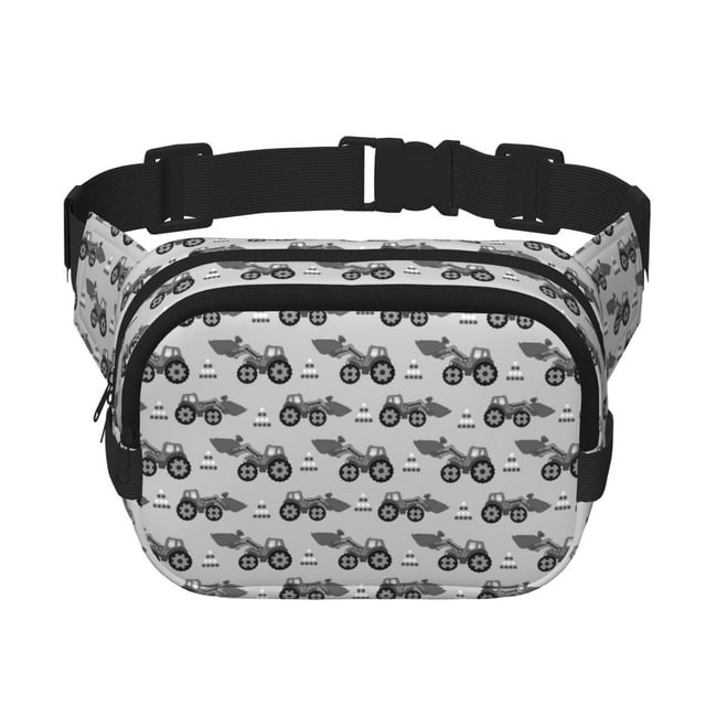 Balery Gray Tractor Mochila Cinturón para Mujeres y Hombres, Bolsa de Cintura Impermeable de Doble Capa con Correa