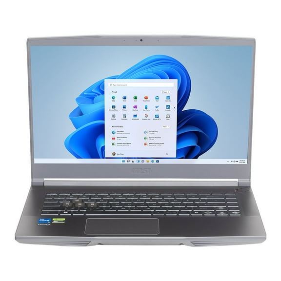 MSI Thin 15 15.6" Full HD Gaming Laptop, Intel Core i5 i5-12450H, 8GB RAM, NVIDIA GeForce RTX 2050 4 GB, 512GB SSD, Windows 11 Home, Thin 15 B12UCX-2425US