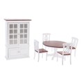 thumbnail image 1 of De Muebles De Cocina De 1:12, 6 Piezas (incluye 4 Sillas, 1 Y 1 Armario), Para La Decoración Del Comedor De Baoblaze Set de muebles para casa de muñecas, 1 of 8