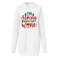 thumbnail image 1 of WEAIXIMIUNG Sweat-Shirt Maman Grande Taille Femme Décontracté Col Rond Imprimé Arbre de Noël, 1 of 3
