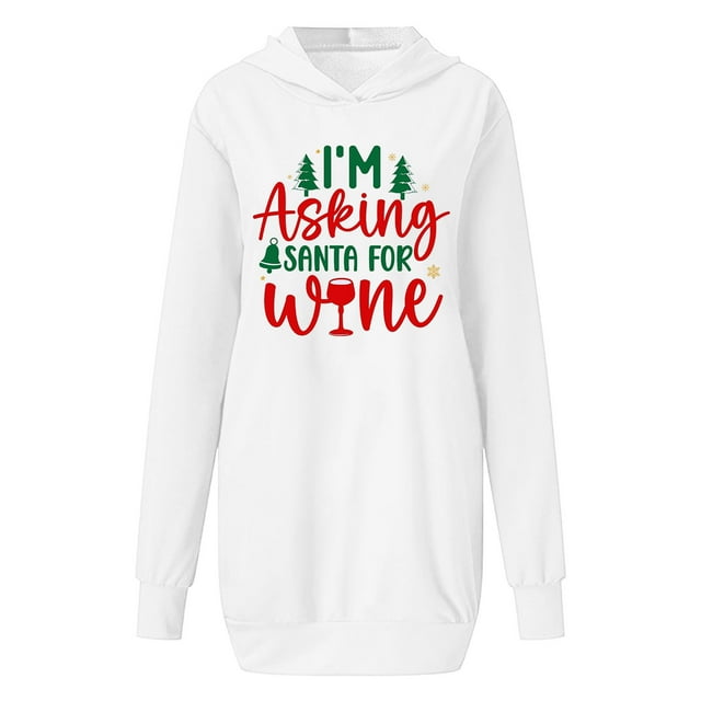 WEAIXIMIUNG Sweat-Shirt Maman Grande Taille Femme Décontracté Col Rond Imprimé Arbre de Noël
