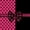 A Hotpink Black 1, variant on Manfei Pink Girly Bow Blackout Curtains,Retro Victorian Damask Window Curtains Pack of 2 (38x45 Each)