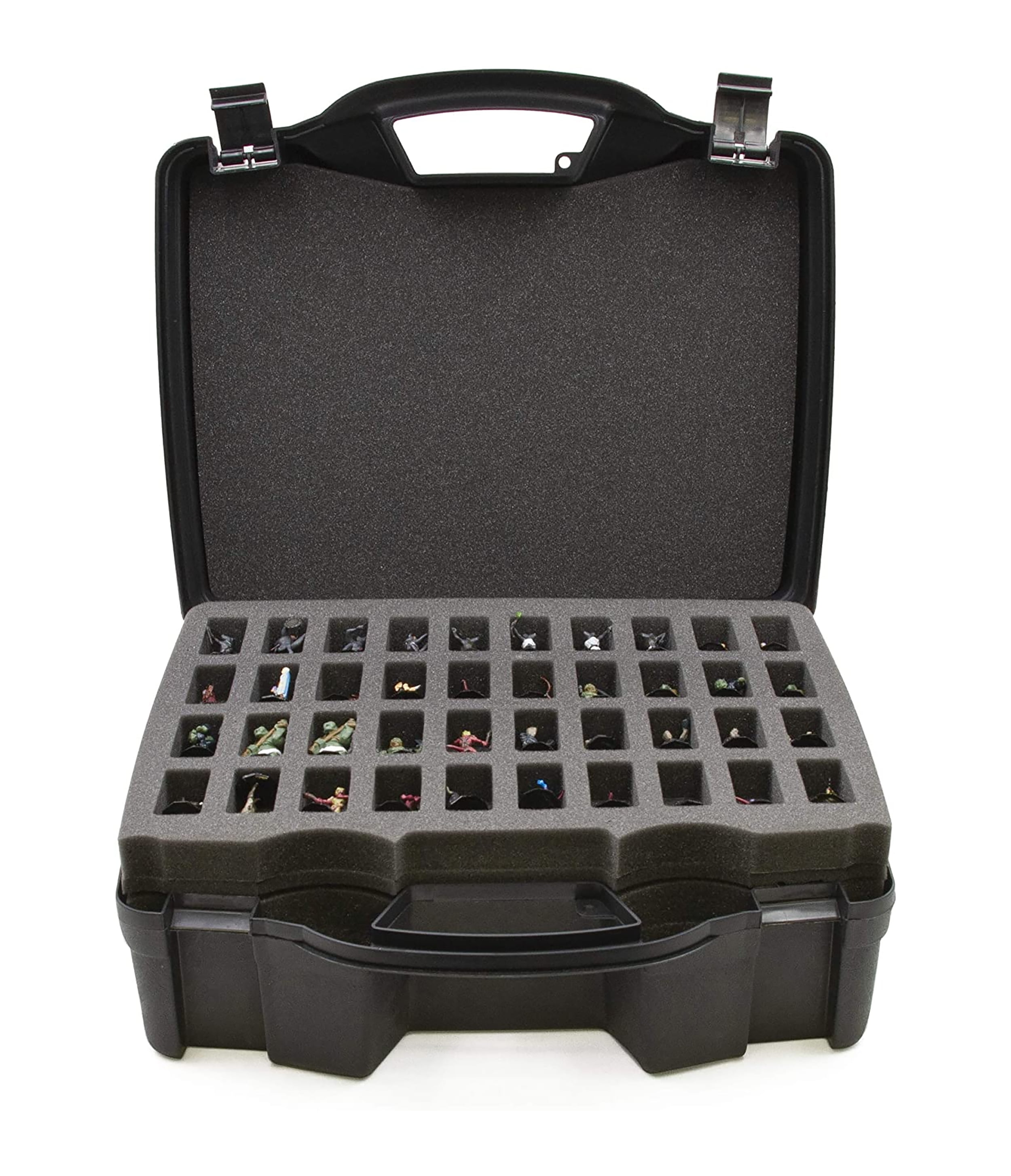 CM 14 Miniature Storage Locking Box with 2 Foams - Carrying Case for  Miniatures