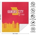 thumbnail image 2 of Football City Classic Sherpa Throw Blanket,Double Layer Fabric Warm Blankets,Ultra Soft Flannel Blankets for Football Fans Gifts 60" X 50", 2 of 6