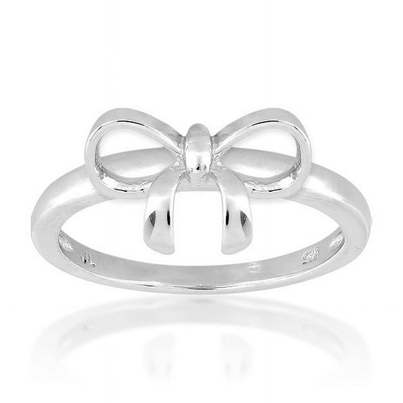 Daily Delight TheJewelryHut Designer Sterling Silver Bow Ring