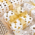 thumbnail image 2 of 2pcs Bronzing Gift Wrapping Paper Holiday star Gift Packing Paper Wedding Gift Decoration Paper Alpaca Unicorn Cactus Carton 50*70cm, 2 of 3