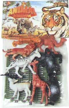 wild animal playset