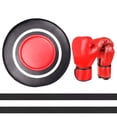 thumbnail image 2 of Almohadilla de boxeo montada, saco de boxeo, equipo de boxeo, entrenamiento de fuerza, objetivo de enfoque, almohadilla de boxeo de PU para kickboxing Guantes rojos para adultos, 2 of 8