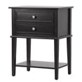 thumbnail image 2 of LYKE Home  Black 2-drawer Nightstand, 2 of 5