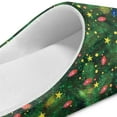 thumbnail image 6 of FUIALDOLG Christmas Tree Lights Print House Slippers for Women Men, Lightweight Fabric Casual Cotton Slide, Warm Closed Toe Home Shoes for Winter Indoor and Outdoor, Size 12-13, 6 of 7