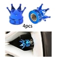 thumbnail image 3 of 4 tapones para válvulas de neumáticos de corona, tapones para válvulas de aire, tapones para neumáticos de coche Azul, 3 of 9
