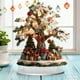 thumbnail image 3 of Adorno navideño de Papá Noel y muñeco de nieve, 2D, plano, serie dorada | Regalo navideño para el hogar, decoración de árbol, centro de mesa, ligero y duradero, acento de temporada., 3 of 3
