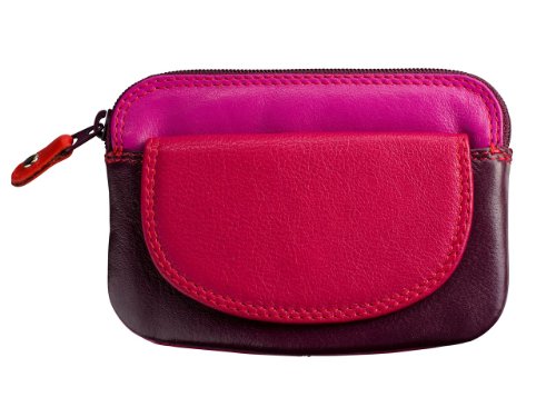 Visconti RB60 Multi Color Leather Coin Purse Key Wallet With Key Chain