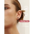thumbnail image 4 of FOCALOOK Black Star Stud Earrings 925 Sterling Silver Hypoallergenic Small Mini Dainty Minimalist Earring Suds for Women Jewelry Gifts, 4 of 10