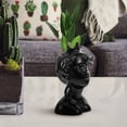 thumbnail image 6 of MLINS Black Ceramic Human Face Vase for Decoration Creative Flower Holder Chic Home Office Ornament, 6 of 8