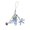 B, variant on Sea Theme Fantasy Gleaming Jellyfish Charm Phone Lanyard Strap Versatile Keyring Alloy Resin Jewelry Gift