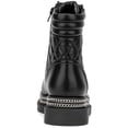 thumbnail image 3 of New York & Company Womens Katelynn Faux Leather Chain Ankle Boots, 3 of 3