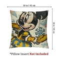 thumbnail image 4 of nygtbtfer Spring Cartoon Mouse Decorative Throw Pillow  Set of 2, Daisy Flower Bloom Gather Love Yellow Cushion Case Decor, Blue Plaid Stripes Farmhouse Home Decoration for Sofa Couch White, 4 of 7