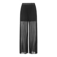 thumbnail image 4 of Qmyliery Women’s Casual Wide Leg Trousers  High Waist Pleated Long Pants with Pockets, 4 of 9