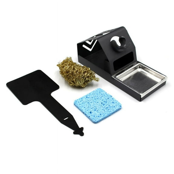 T12 Soldering Iron Station Stand Stable Welding Solder Iron Tips Holder with Insulation Pad Brass Wire Tip