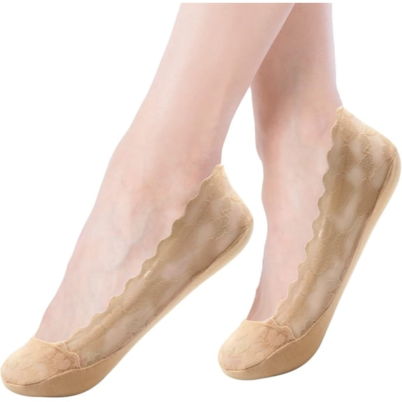No Show Socks - Lace Invisible Socks for Women