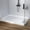 48*32*4" right drainage + 304 stainless steel cover long cover + drain, three-side water retaining, variant on 60 x 32 Inch Non-Slip Acrylic Shower Base with Center Drain & 304 Stainless Steel Cover – Single Threshold Shower Pan for Bathroom & RV