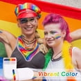 thumbnail image 5 of Paquete de 2 pinturas faciales Pride Rainbow, lápiz de cera con color de la bandera del arco iris del orgullo gay para el cuerpo de la cara, accesorios de maquillaje LGBT oso de fresa Hogar, 5 of 5