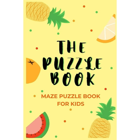 The Puzzle Book: Children's Maze Puzzle Book - 50 Maze Puzzles With Solutions, (Paperback)