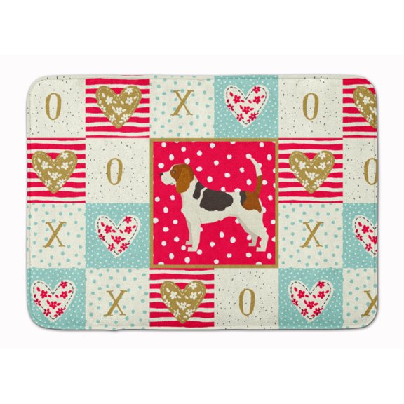 Beagle Love Machine Washable Memory Foam Mat