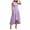 Purple, variant on Relaxed Crew Neck Sleeveless Ruffle Hem Solid Button Pleated Back Zipper High Low Maxi Dress for Women, Loose Casual Dress Rose Gold, M