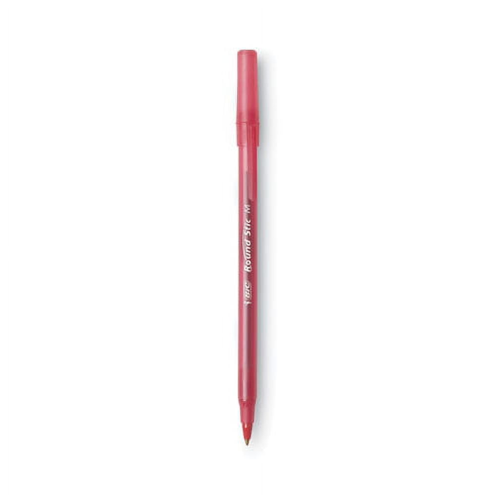 BIC Round Stic Xtra Precision Ballpoint Pen Pack, Medium 1 mm, Assorted Ink Barrel Colors, 60/Bundle of 5 Packs