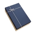 thumbnail image 3 of Caja de regalo vacía Caja de regalo Día de la Madre para cumpleaños Aniversario San Valentín Azul y blanco, 3 of 9