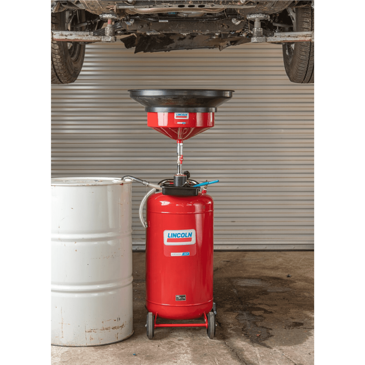Lincoln Industrial 3635 25 Gallon Used Fluid Drain