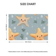 thumbnail image 3 of Linen Placemat With 18×12in Double Stitching Is Effectively Insulated And Foldable For Family Hotel Picnic Trips Cute Smiling Starfish Six Piece, 3 of 8