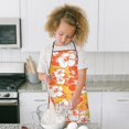 thumbnail image 4 of Pioneer Flower Floral Print Pattern Kids Aprons for Girls and Boys,Adjustable Neck Strap Toddler Aprons for Kids Cooking Baking, 4 of 7