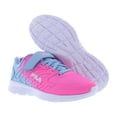 thumbnail image 4 of Fila Finition 7 Strap Girls Shoes Size 2.5, Color: Fuchsia/Sky Blue, 4 of 5