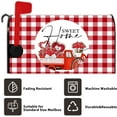 thumbnail image 6 of Sweet Home Mailbox Covers Car Rose Mailbox Covers Magnetic Red White Plaid Mail Box Wraps Standard Size 18x21 Inch Waterproof Mailbox Cover for Happy Valentine''s Day Garden Yard Decorative, 6 of 6